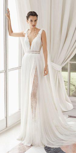 rosa clara wedding dresses greek style plungin neckline sleeveless 2019