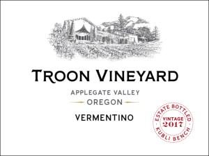 Troon Vineyard Vermentino is barrel fermented and aged for six months in mature oak.