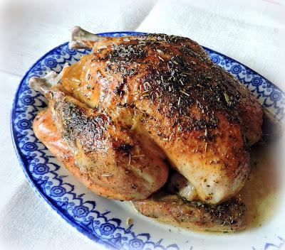 Roast Chicken with Lemon & Garlic