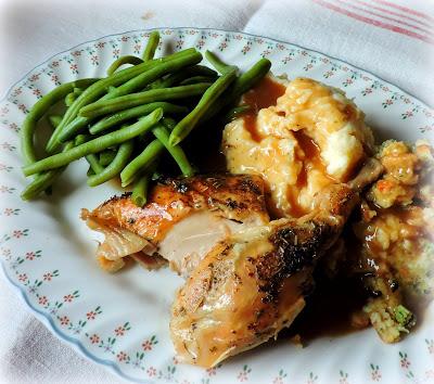 Roast Chicken with Lemon & Garlic
