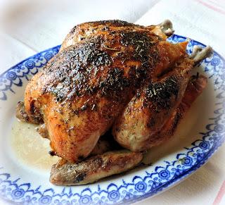 Roast Chicken with Lemon & Garlic