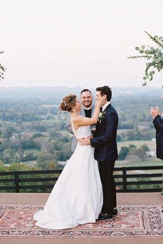 how to officiate a wedding happy newlyweds and officiant