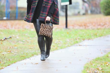 What I Wore: Talbots Plaid Cape