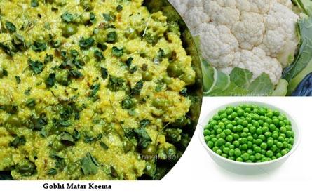 Gobhi Matar Keema for winter food