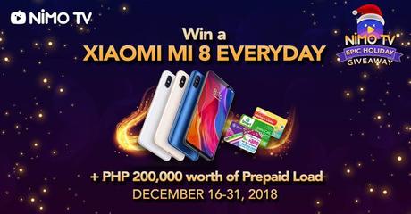 Win a Xiaomi Mi 8 Daily by Watching Sinio and TNC Predator Pro Team’s Armel and Tims via Nimo TV