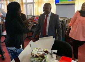 Jacque Maribe celebrates her birthday with colleagues at Citizen TV and family members