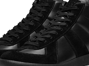 Black: Maison Margiela Replica High Tonal Sneaker