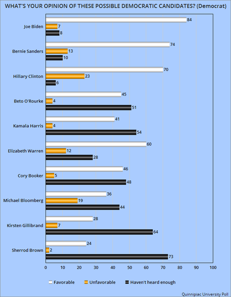 Poll Shows Voter Opinion Of Possible Democratic Candidates