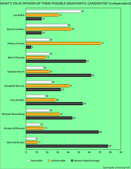Poll Shows Voter Opinion Of Possible Democratic Candidates