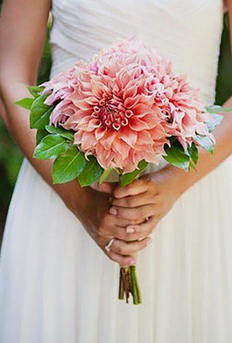 dahlias wedding bouquets simple pink dahlia bryanandmae