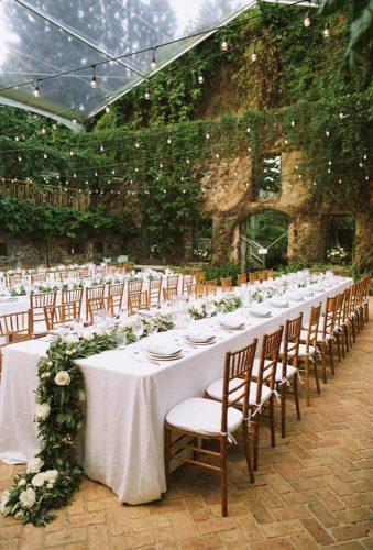 bohemian wedding receptions siple greenery decor Anna Kim Photography