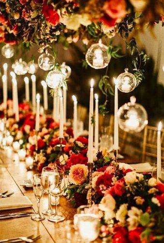 bohemian wedding receptions decor flower and candle patfureyphoto