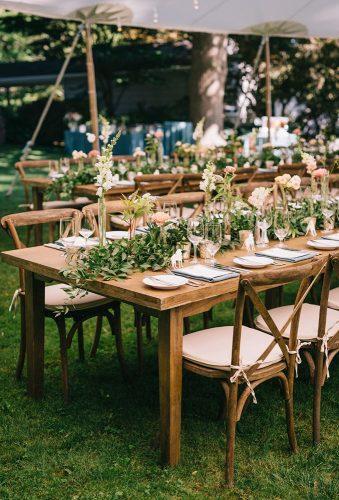 bohemian wedding receptions simple outdoor decor jennifer Tai