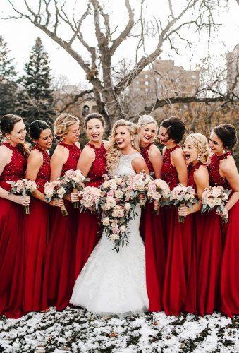 bridesmaids photos bridesmaids red dresses janelle elise photo