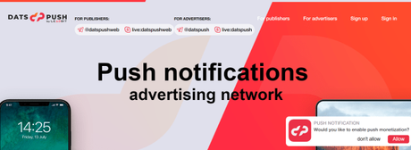 DatsPush Review 2018 Push Notifications Network (Good Or Bad?)