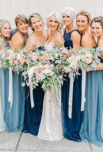 bohemian wedding photos bridesmaids blue dresses emmarosecompany