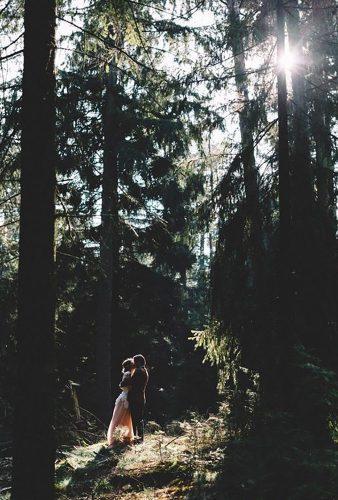 bohemian-wedding photos wedding couple in wood fine art photography