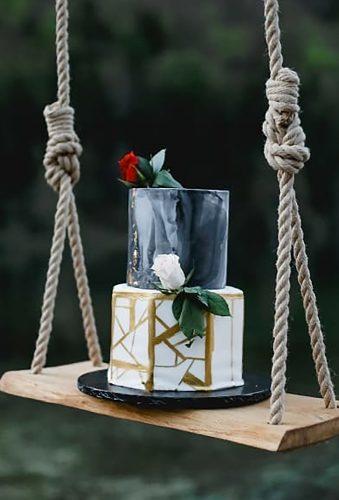 bohemian wedding cakes gray cake on swing artbox photography