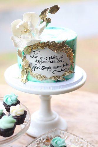 bohemian wedding cakes small green cake Starbird Bakehouse