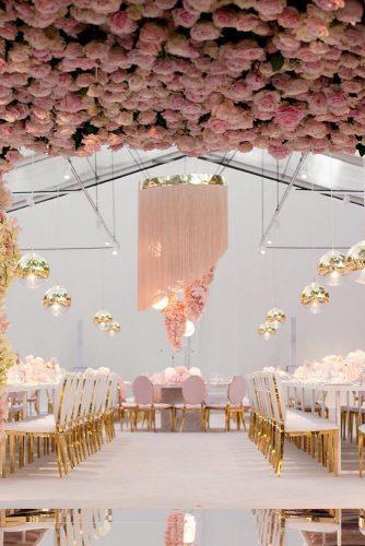 dusty rose wedding luxury rception with gold decorations and flowers katiegrantphoto