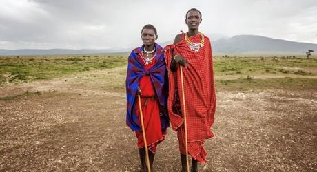 Maasai Tribesmen near Ngorongoro Conservative area,Tanzania