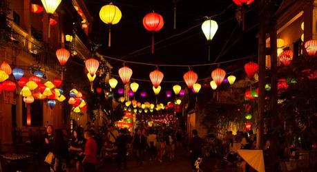 The lantern-lit streets of Hoi An, Vietnam