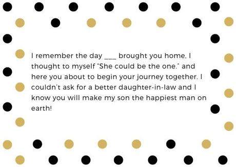 bridal shower wishes for daughter in law