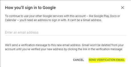 how to delete gmail account
