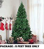 Archies Artificial Christmas Tree (5 Feet) in Easy Assembly for Christmas Decoration with Stand- 1PC