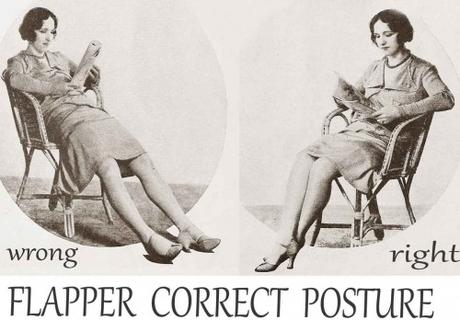Correct-Postures-for-a-Flapper---1928 1920s-Fashion---Correct-Postures-for-a-Flapper---1928