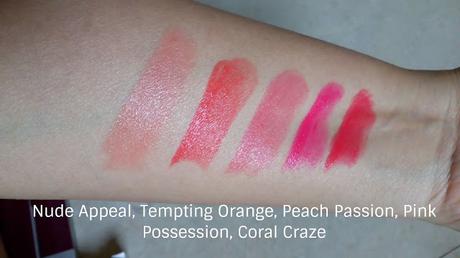 The One Colour Obsession Lipsticks Review - Lip + Plus Hand swatches