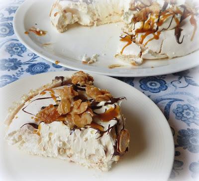 Salted Caramel Pavlova