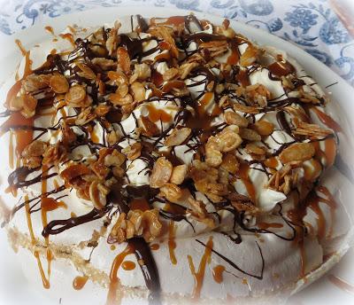 Salted Caramel Pavlova