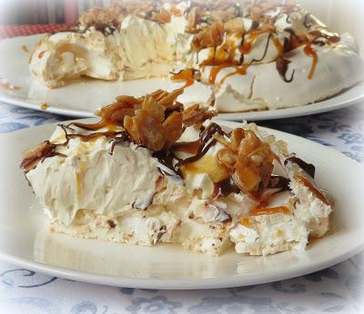 Salted Caramel Pavlova