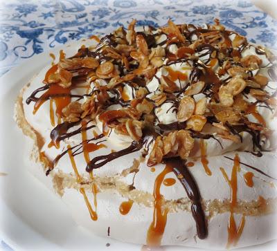 Salted Caramel Pavlova