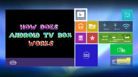 how does android tv box works