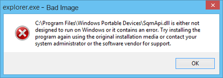Fix Bad Image Error – Application.exe is either not designed to run on Windows or it contains an error