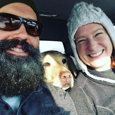 Day hike with the pups at #hartwickpines. 
.
.
.
.
#snowstorm...