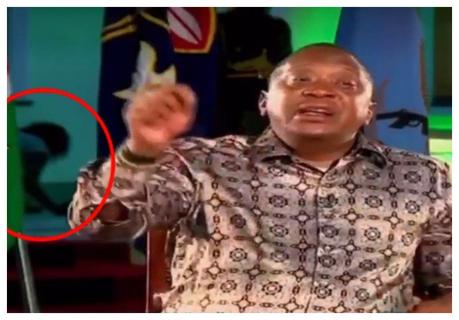 Kanze Dena forced to explain why employee was caught crawling behind president Uhuru in Mombasa during speechÂ 