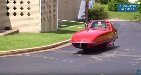 Watch: Weird Two-Wheeled Car Balances On Its Own