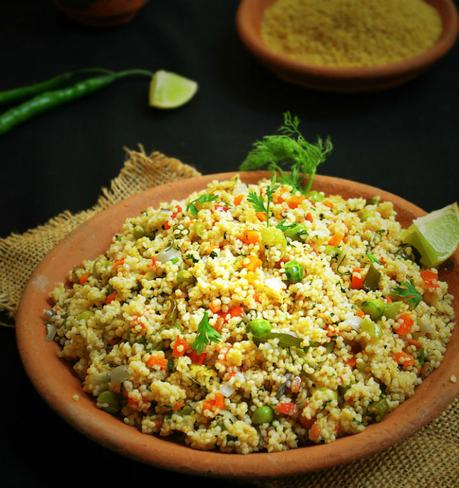 Foxtail Millet Coconut Milk Pulao (Thinai Thengai pal Pulao)