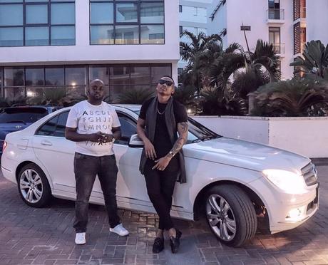 Otile Brown poses next to his new Mercedes Benz. He bought the German machine with his own money days after breaking up with Vera Sidika