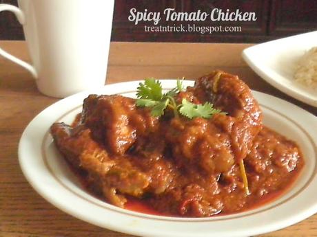 Spicy Tomato Chicken Recipe @ treatntrick.blogspot.com