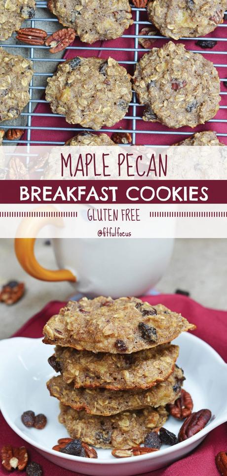 Maple Pecan Gluten Free Breakfast Cookies