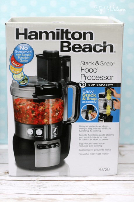 TAKE THE GUESSWORK OUT OF FOOD PROCESSING WITH THE HAMILTON BEACH STACK AND SNAP 10 CUP FOOD PROCESSOR