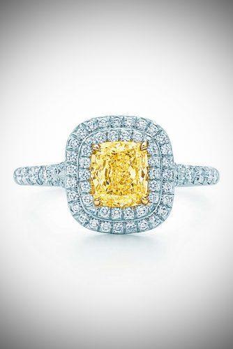 zodiac engagement rings tiffany soleste cushion cut yellow diamond