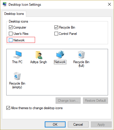 How to Remove Homegroup icon from Desktop in Windows 10