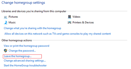 How to Remove Homegroup icon from Desktop in Windows 10
