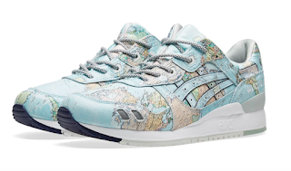 See The World!:  Asics X Atmos Gel-Lyte III World Map Sneaker