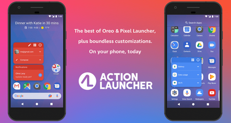 30+ Best Homescreen Launchers for Android Worth Trying in 2019 action launcher for android